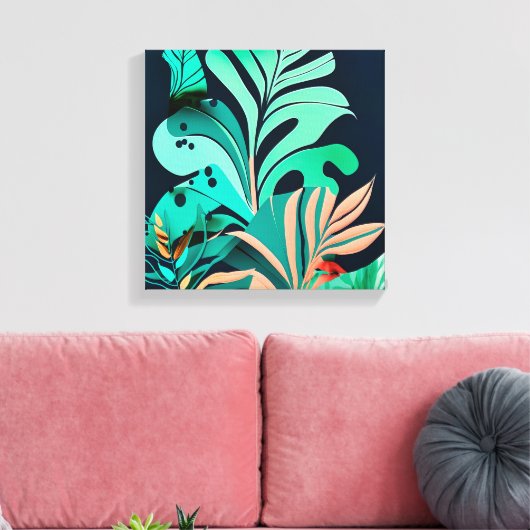  Blätter Canvas Afdruk (Insitu (Woonkamer))