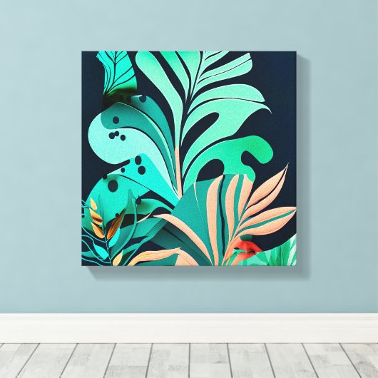  Blätter Canvas Afdruk (Insitu (Houten vloer))