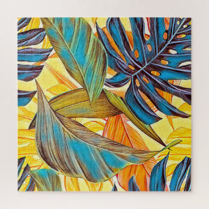 Blätter in Farben Legpuzzel