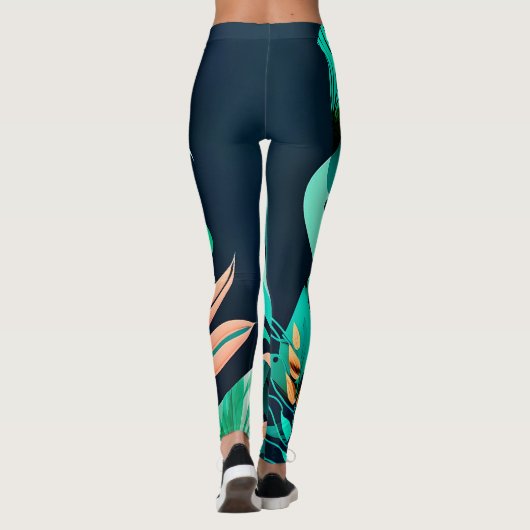  Blätter Leggings (Achterkant)