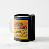 Blatz-bier Tweekleurige Koffiemok (Voorkant links)