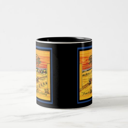  Blatz-bier Tweekleurige Koffiemok (Center)