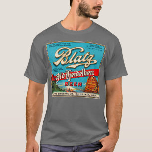 Blatz Old Heidelberg  Beer Label teruggezet 1 T-shirt
