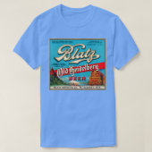 Blatz Old Heidelberg  Beer Label teruggezet op T T-shirt (Design voorkant)
