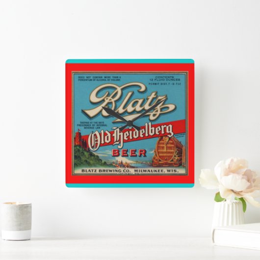 Blatz Old Heidelberg Beer Wall klok (Huis)
