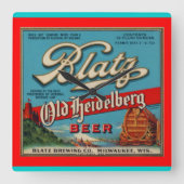 Blatz Old Heidelberg Beer Wall klok (Voorkant)