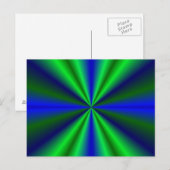 blau grün Regenbogen Briefkaart (Voorkant / Achterkant)