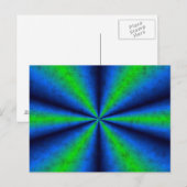 blau grün Regenbogen in Elefantenhaut leder Optik Briefkaart (Voorkant / Achterkant)