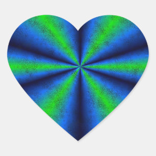 blau grün Regenbogen in Elefantenhaut leder Optik Hart Sticker