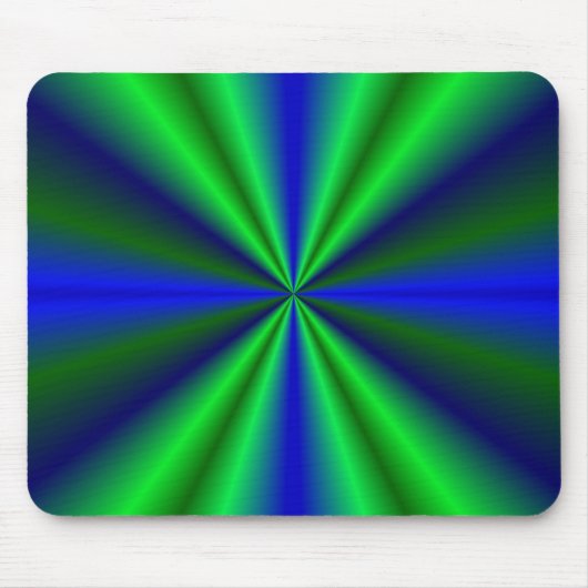 blau grün Regenbogen Muismat (Voorkant)