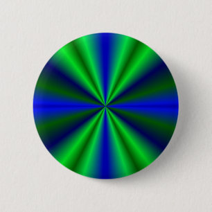 blau grün Regenbogen Ronde Button 5,7 Cm