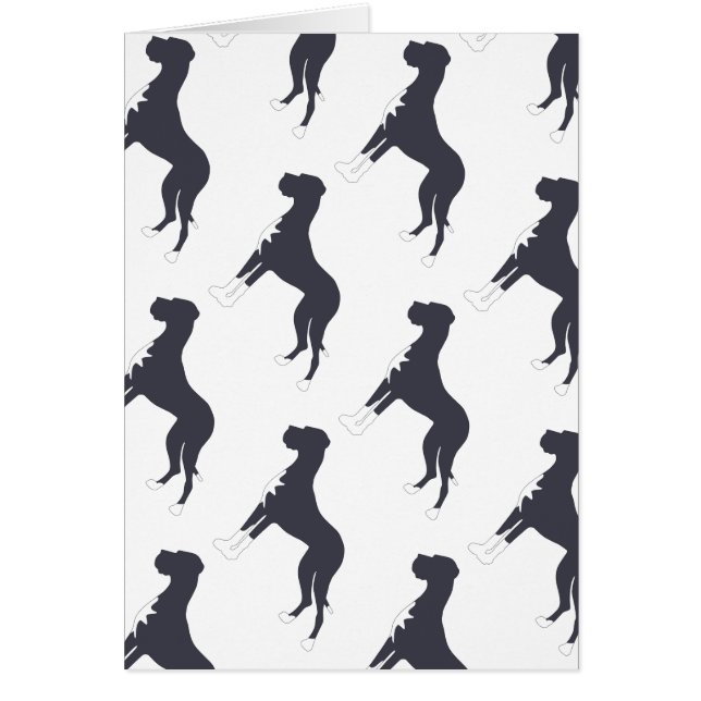 blau mit Abzeichen Dogge (Voorkant)