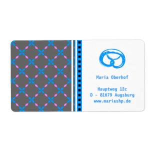 Blau rosa Bayrisch Etiket