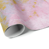 blau-rosa Wasserfarbe Watercolor Cadeaupapier (Rol Hoek)