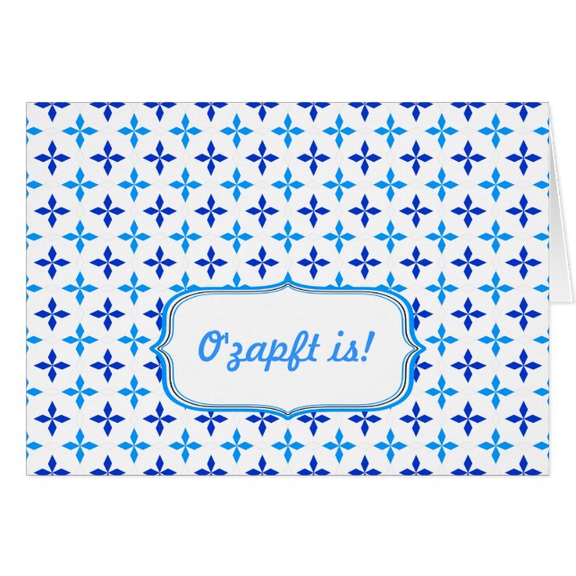 Blau weiß Minimalistisch (Voorkant Horizontaal)