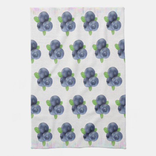 Blaubeeren Geschirrtuch Theedoek (Verticaal)