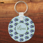 Blaubeeren personalisiert sleutelhanger (Voorkant)