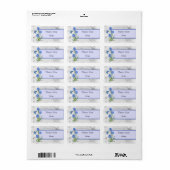 Blaublume Adressaufkleber Etiket (Full Sheet)
