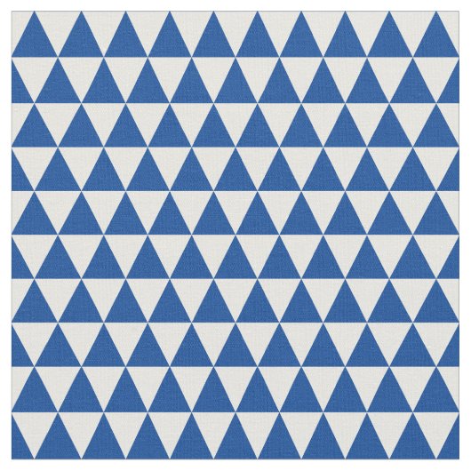 Blaue Dreiecke Muster Stof (Close Up)