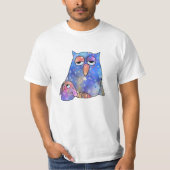 Blaue Eule T-shirt (Voorkant)