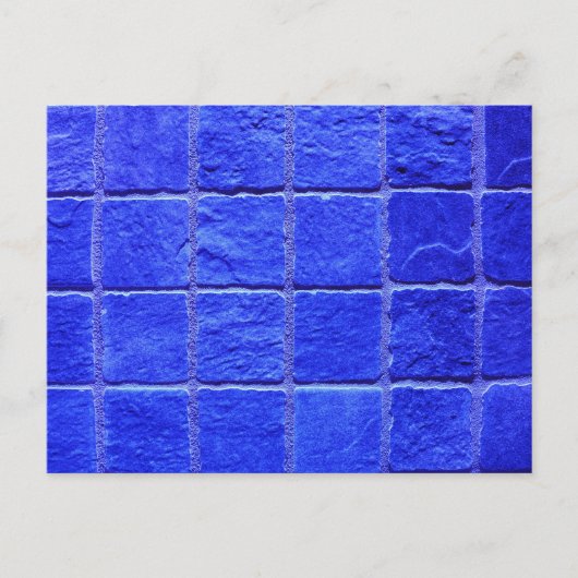 Blaue Fliesen Hintergrund Briefkaart (Voorkant)