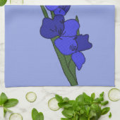 Blaue Gladiole  Theedoek (Gevouwen)