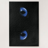 blaue Katzenaugen Legpuzzel (Verticaal)