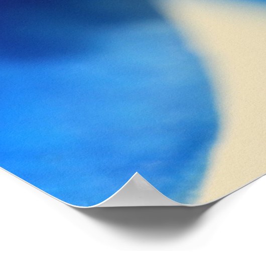 Blaue Orchide Poster (Hoek)