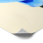 Blaue Orchideen Poster (Hoek)