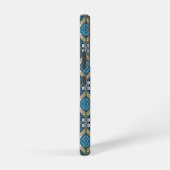 Blaue symetrisches Boho Muster 18583 b xl Samsung Galaxy Hoesje (Rechterkant)