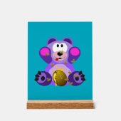 Blauer Honig Bär Acryl Bord (Voorkant)