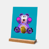 Blauer Honig Bär Acryl Bord (Hoek)