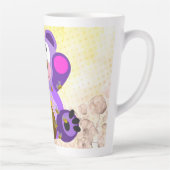 Blauer Honig Bär Latte Mok (Rechts)