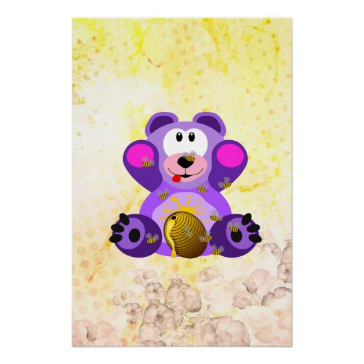 Blauer Honig Bär Perfect Poster (Voorkant)