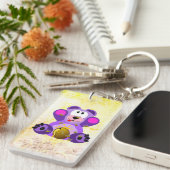 Blauer Honig Bär Sleutelhanger (Voorkant Rechts)