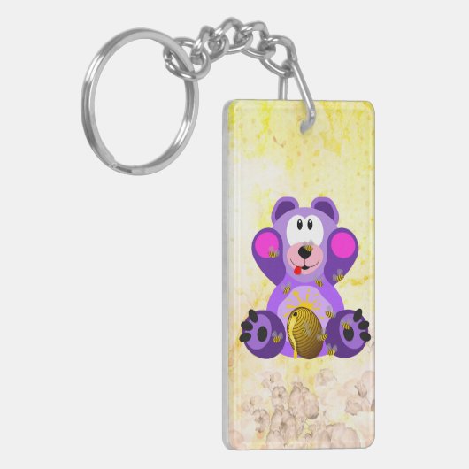 Blauer Honig Bär Sleutelhanger (Voorkant Links)