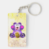 Blauer Honig Bär Sleutelhanger (achterkant)