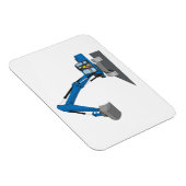 blauer Kettenbagger Magneet (Rechterzijde)