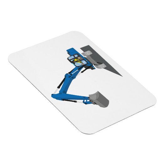 blauer Kettenbagger Magneet (Rechterzijde)