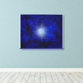Blauer Kugelblitz Canvas Afdruk (Insitu (Houten vloer))