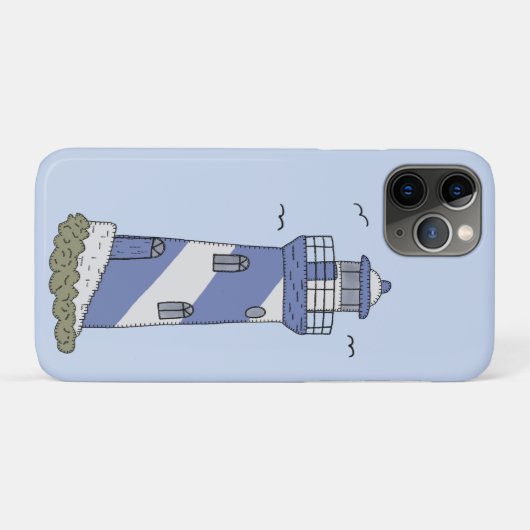 blauer Leuchturm Case-Mate iPhone Case (Achterkant (horizontaal))