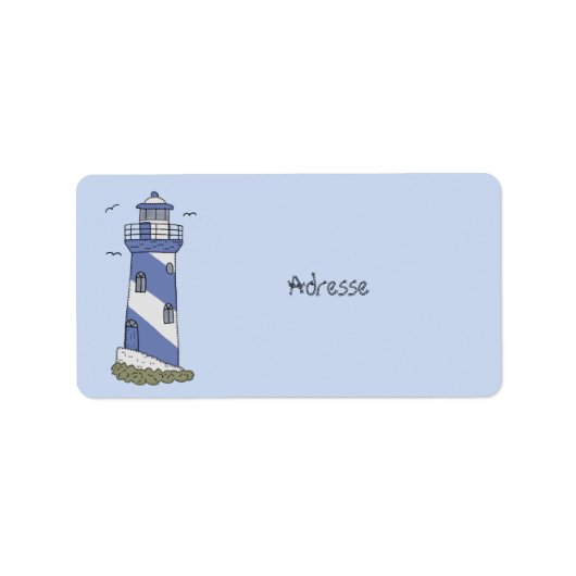 blauer Leuchturm Etiket (Voorkant)
