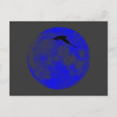 Blauer Mond Raben Blue Moon Raven Briefkaart (Voorkant)