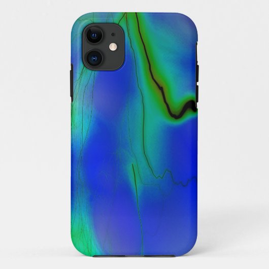 blauer und grüner Blitz iphone Kasten Case-Mate iPhone Case (Achterkant)