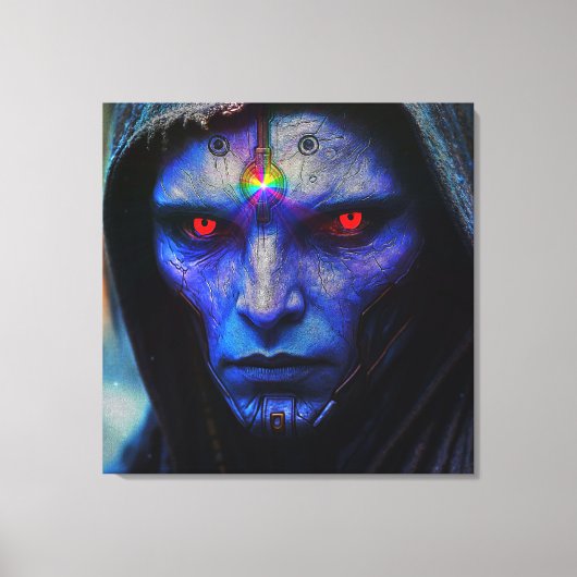 Blauer Wächter der Galaxy Canvas Afdruk (Voorkant)