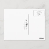 Blauer Weihnachtstraum Briefkaart (Achterkant)