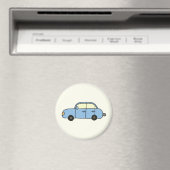 Blaues Cartoon-Auto Magneet (Insitu (Vaatwasser))