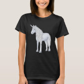Blaues Einhorn T-shirt (Voorkant)
