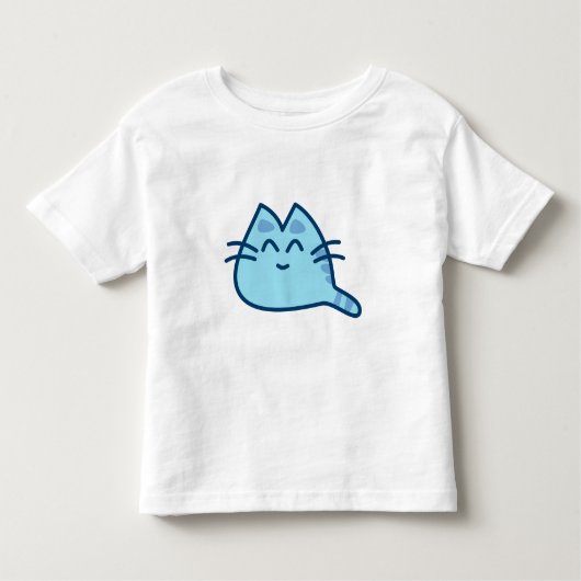 Blaues Kätzchen Pulli Kinder Shirts (Voorkant)