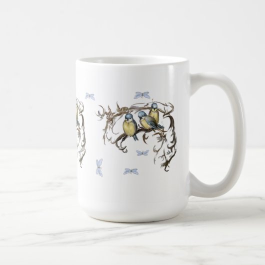 Blaumeisen Vintage-Tasse Koffiemok (Rechts)